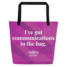Load image into Gallery viewer, Top Women in Communications Large Tote Bag
