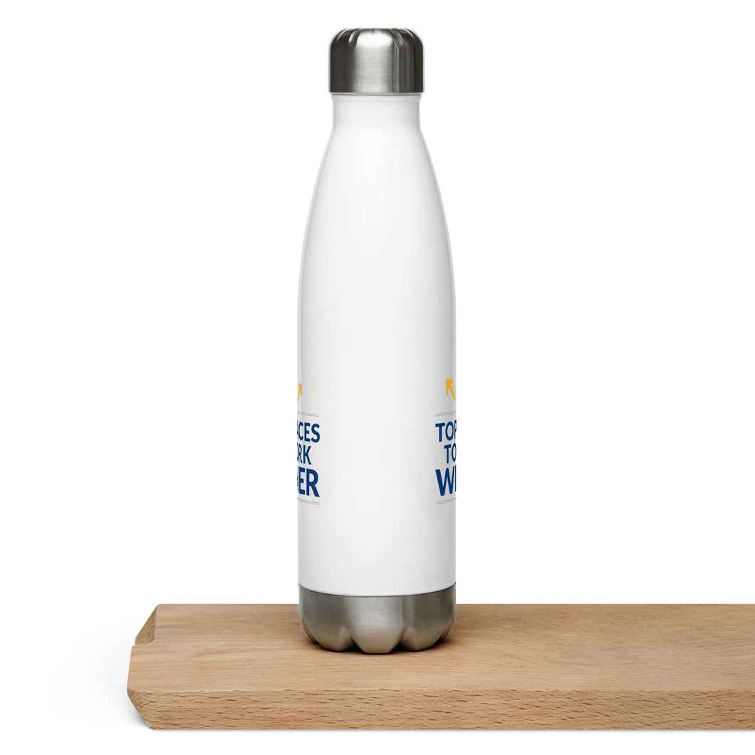 Top Places to Work Stainless Steel Water Bottle
