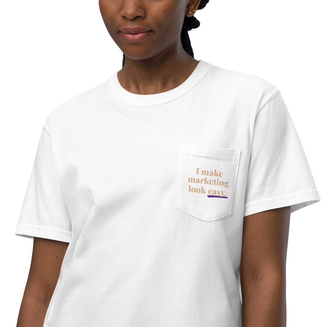 Top Women in Marketing Easy pocket t-shirt