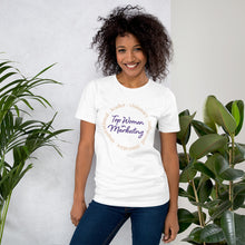 Load image into Gallery viewer, Top Women in Marketing circle t-shirt
