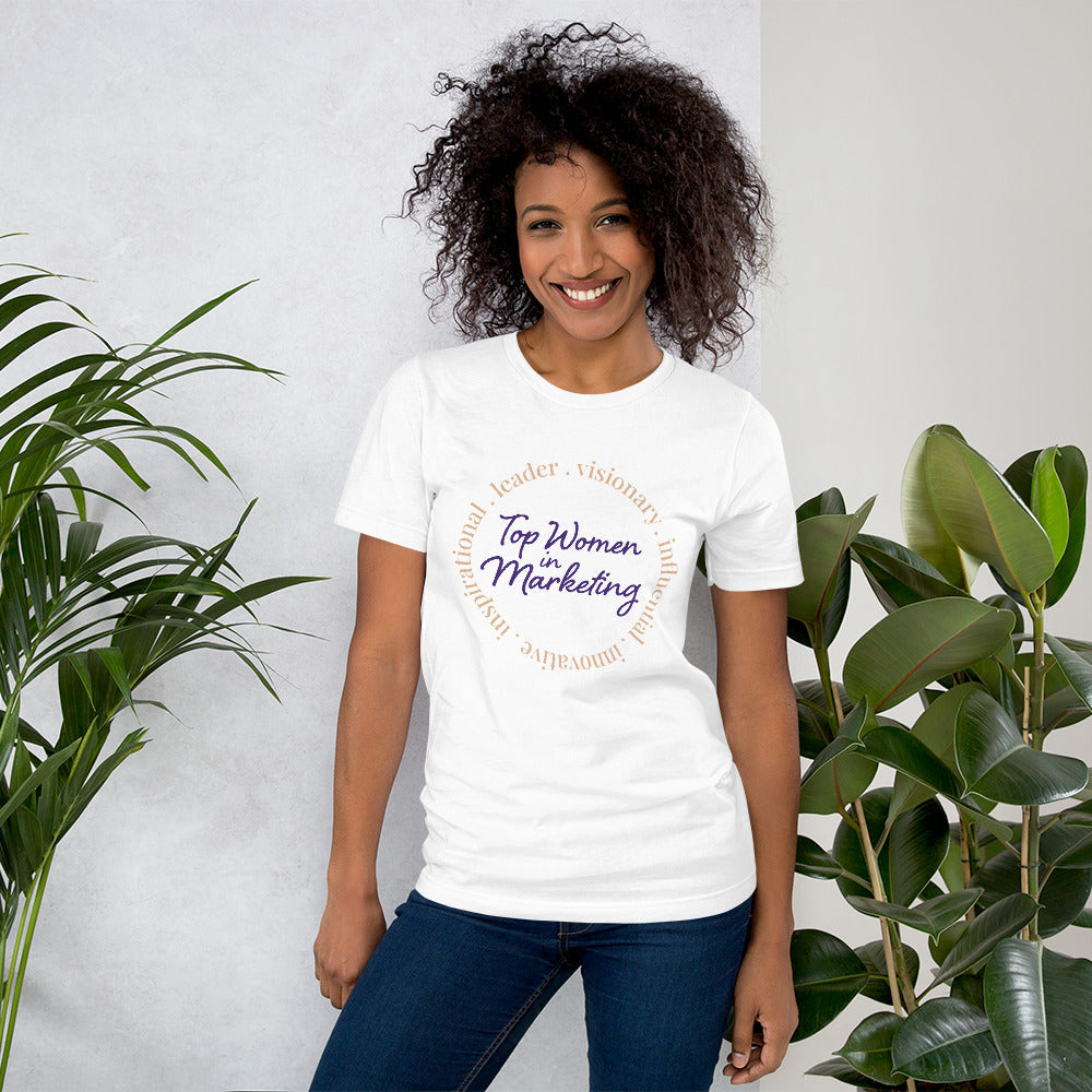 Top Women in Marketing circle t-shirt