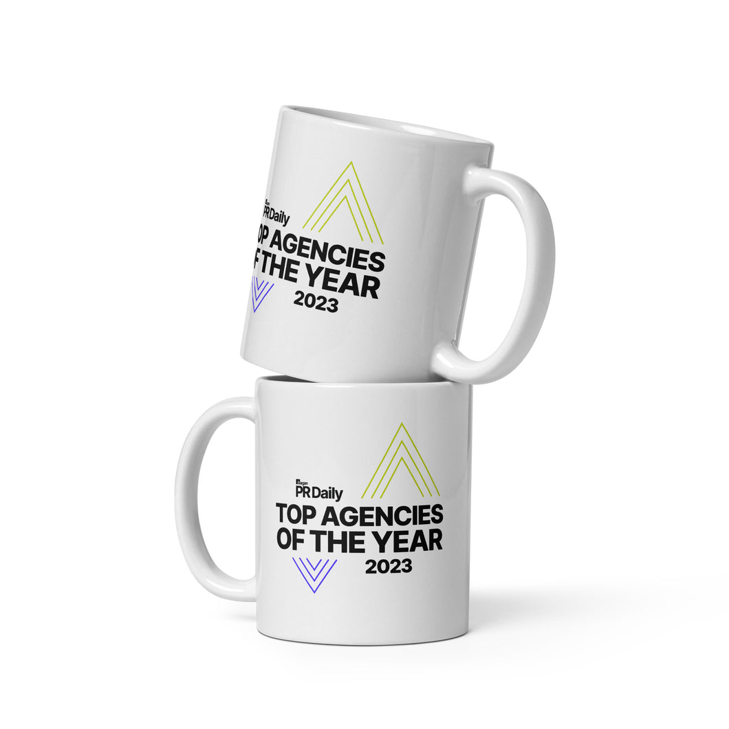 Top Agency White glossy mug